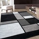 preview thumbnail 15 of 135, World Rug Gallery Contemporary Modern Boxed Color Block Area Rug