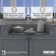 preview thumbnail 52 of 52, Karran Top Mount 33 in. Large Single Bowl Quartz Workstation Kitchen Sink