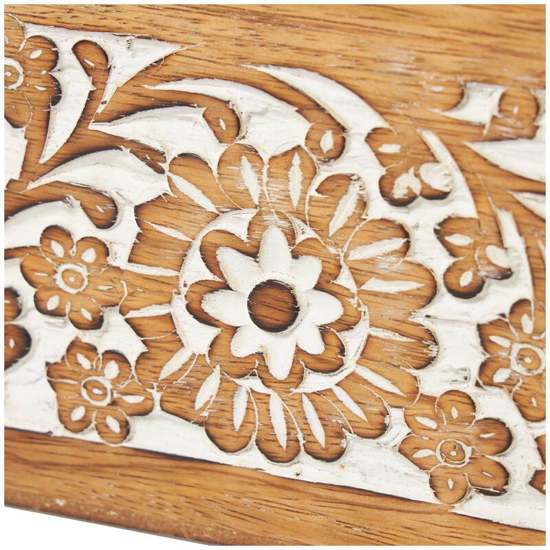 Wood Handmade Box with Hinged Lid (Set of 3)