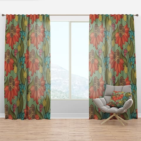 Buy Floral Bohemian Eclectic Curtains Drapes Online At Overstock Our Best Window Treatments Deals