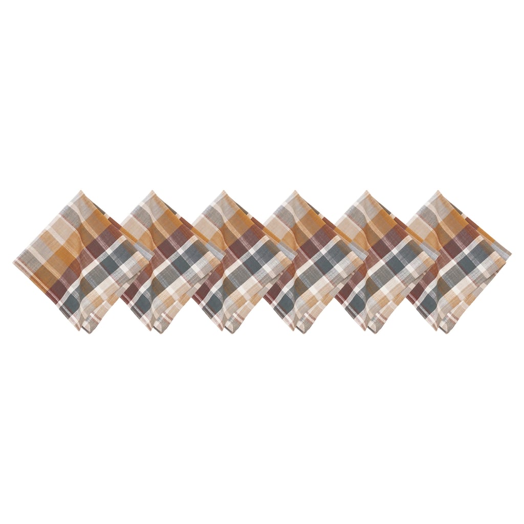 Aspen Plaid Napkin Set of 6