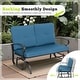 preview thumbnail 6 of 38, Nista 2 Person Outdoor Patio Glider Garden Bench Rocker Chair by Havenside Home