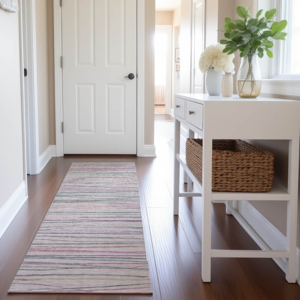 Premium Washable Super Soft Stripes Mayfield Rug