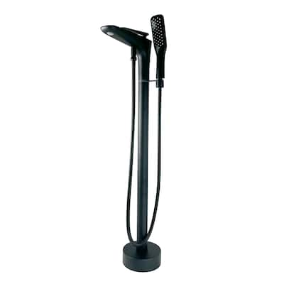 Pluto Triangle Head Tub Filler Faucet with Hand Shower