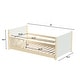 preview thumbnail 7 of 5, Polifurniture Cozy Twin Montessori Daybed with Guardrails