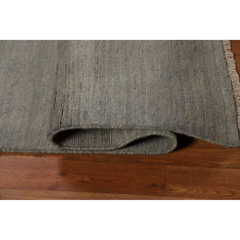 Hand Knotted Oriental 100% Wool Carpet Modern Modern Beige & Ivories Gabbeh Area Rug - 5' 9'' X 3' 8''