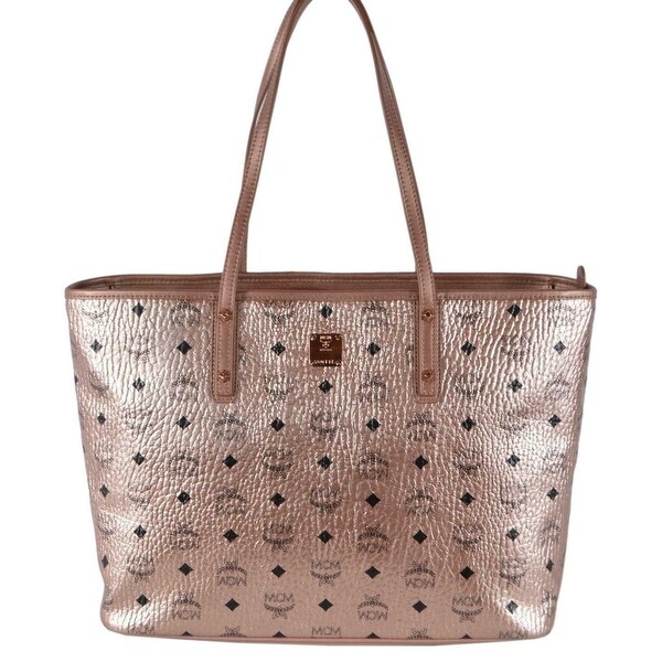 Rose gold mcm tote outlet