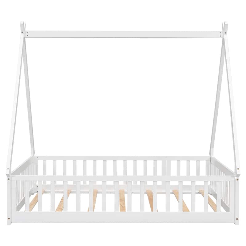 Tent-shaped Floor Bed