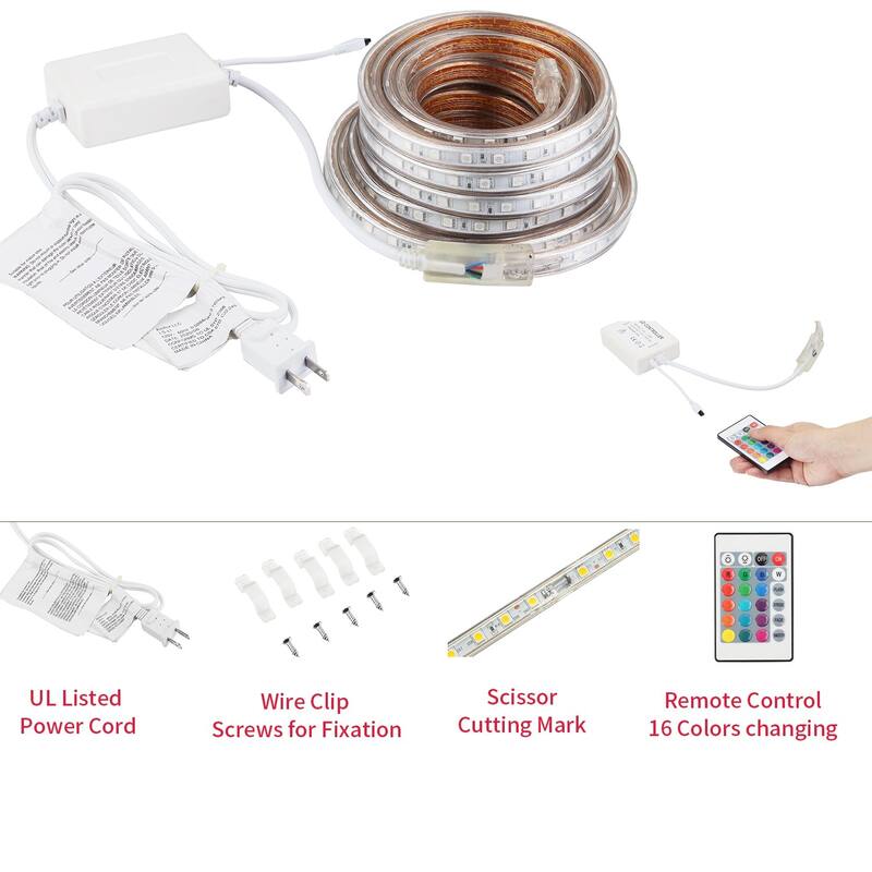 Ainfox LED Strip Lights with Remote Control Color Changing