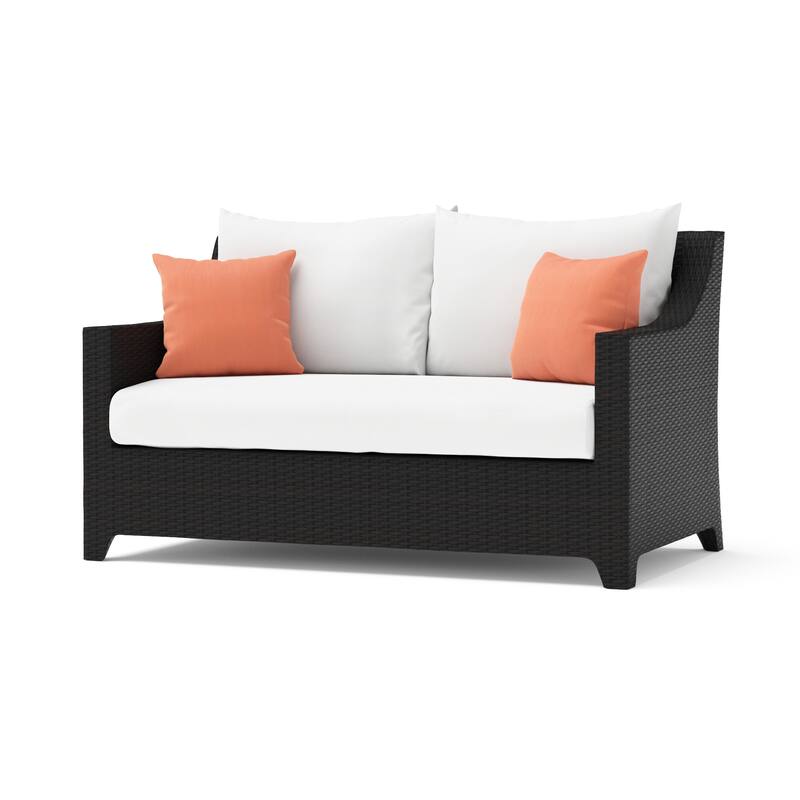 Deco 6 Piece Sunbrella Outdoor Patio Love and Club Seating Set