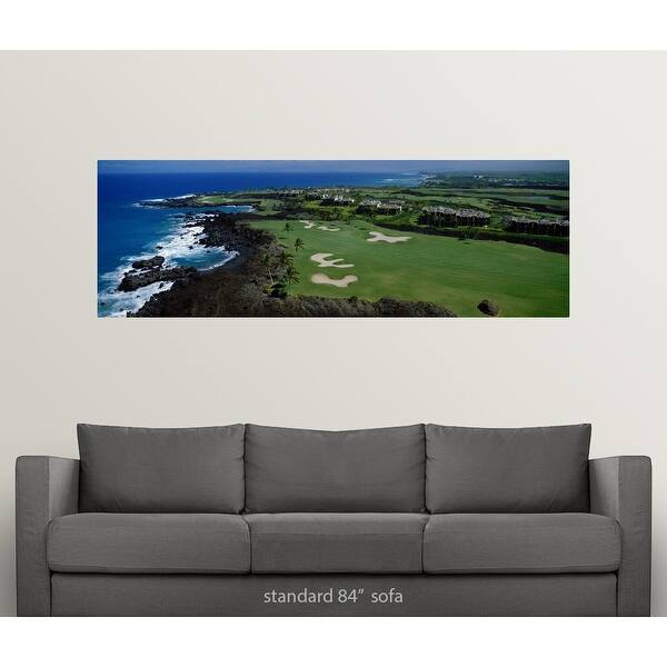Shop Aerial Francis H Li Brown Golf Course Hi Poster Print Overstock 16868151
