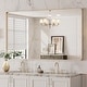 preview thumbnail 86 of 141, Apmir Metal Frame Tempered Glass Bathroom Vanity Mirror for Wall, Cloakroom, Bedroom 51" x 30" - Gold