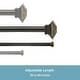 preview thumbnail 4 of 9, Kenney® Mission 1" Premium Decorative Window Double Curtain Rod, 36-66", Oil Rubbed Bronze