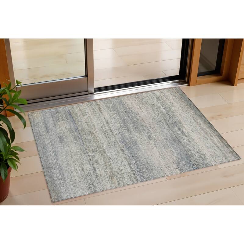HomeRoots Abstract Transitional Rectangle Outdoor Rug - 3' x 5'