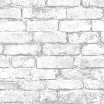 Krishna, Brickwork Rust Exposed Brick, 33' L X 20.5" W, Wallpaper Roll