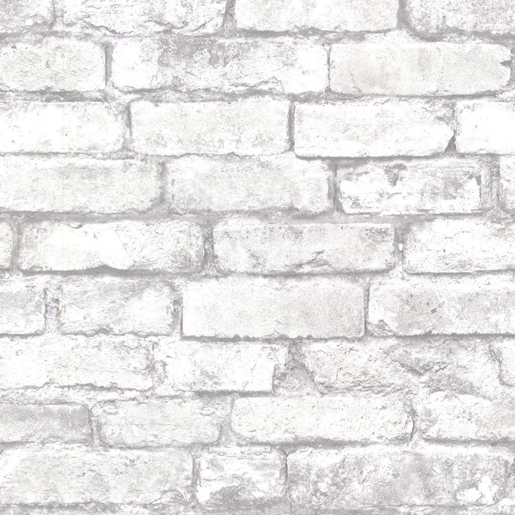 Krishna, Brickwork Rust Exposed Brick, 33' L X 20.5" W, Wallpaper Roll