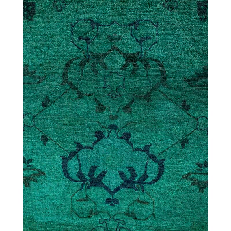 Contemporary Overdyed Wool Hand Knotted Area Rug - 8' 2" x 10' 4"