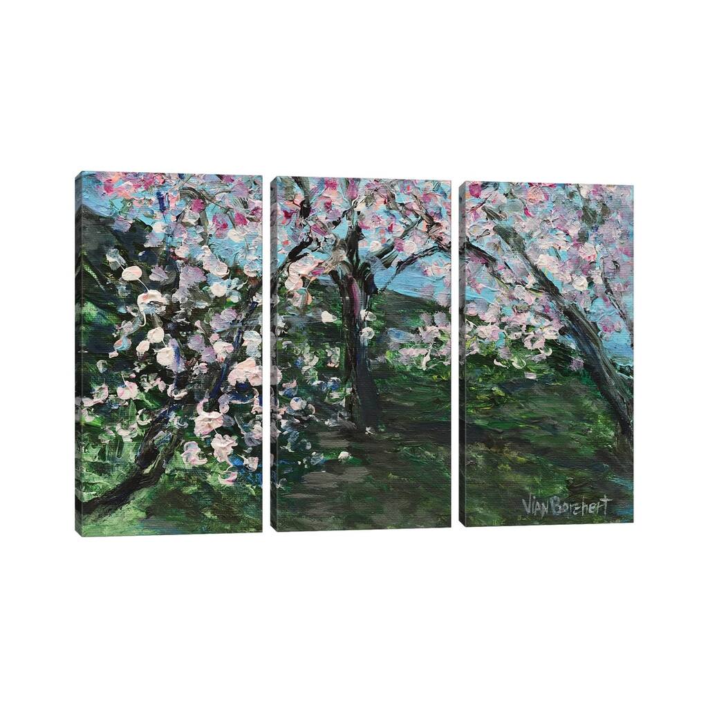iCanvas "Cherry Blossom Field" by Vian Borchert 3-Piece Canvas Wall Art Set