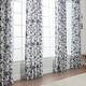 preview thumbnail 1 of 6, Chanasya Faux Linen Toile Light Filtering Bedroom Window Curtain Panel Pair (Set of 2)