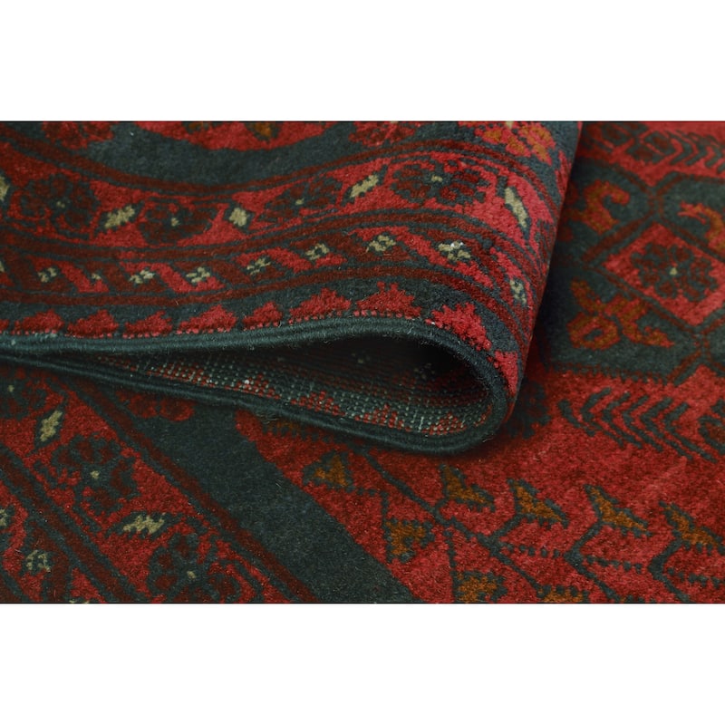Khal Mohammadi Otto Red/Navy Runner - 2'7" x 6'2"