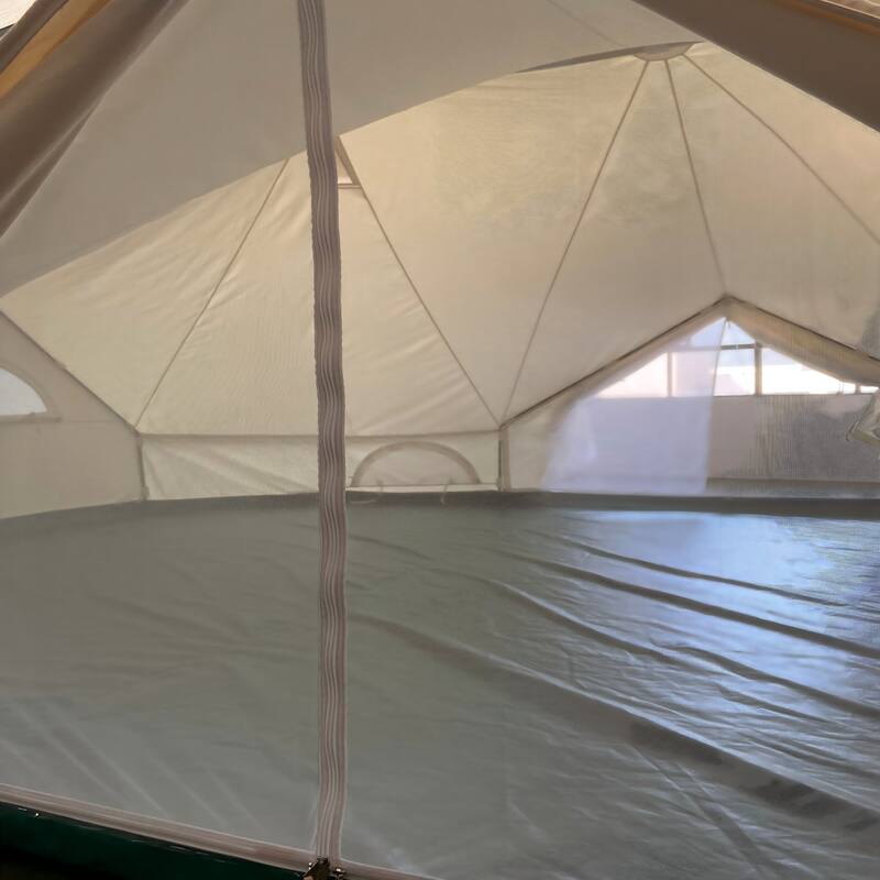 8-10 persons 23✖16.5ft Canvas Tent Bell Tent Glamping, 4 Seasons Yurt Tent for Camping