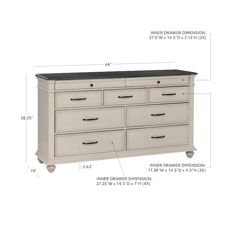 Ellington Dresser White