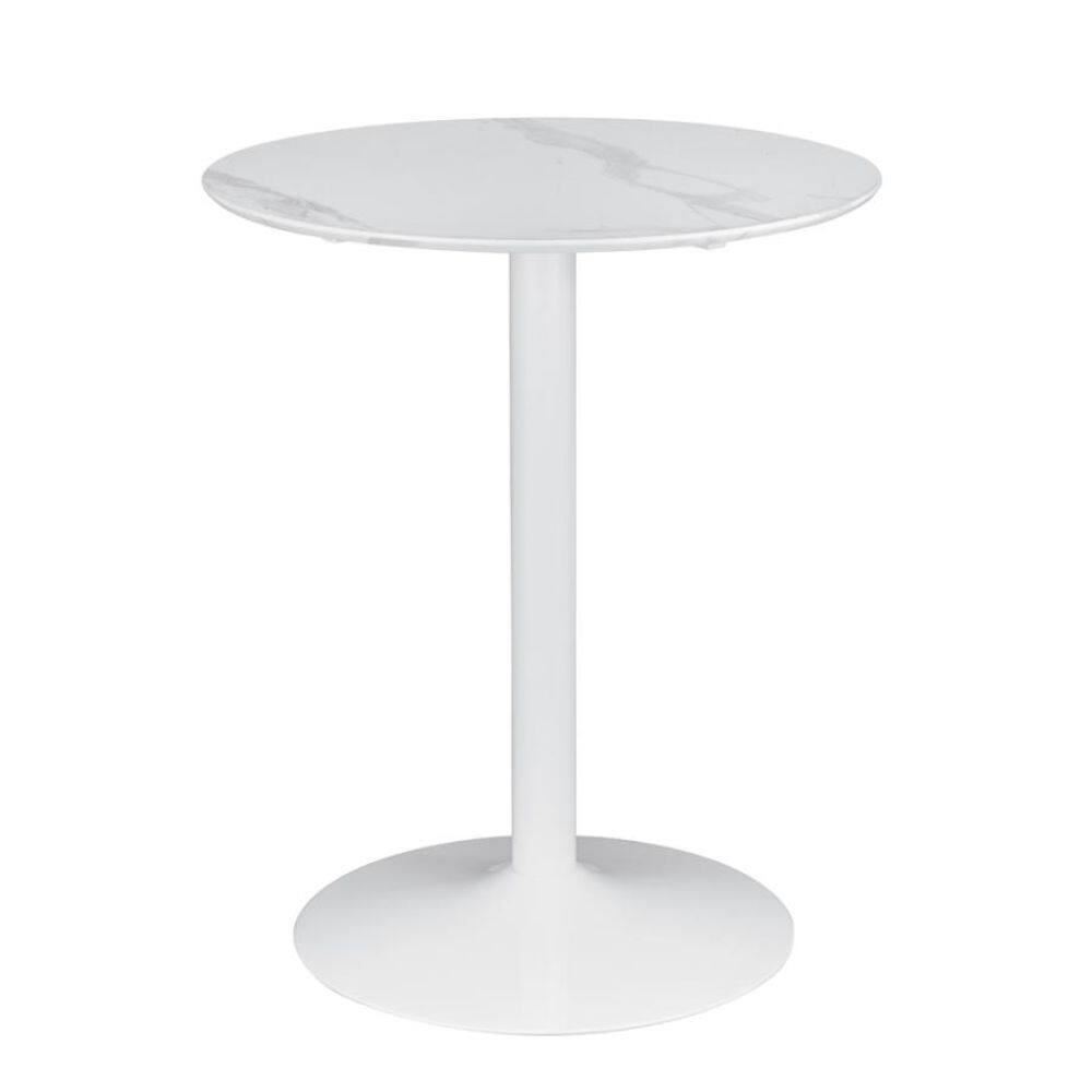 Round Counter Height Dining Table in White