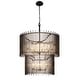 preview thumbnail 3 of 8, Varaluz Park Row 2-Tier Chandelier - Matte Black/French Gold