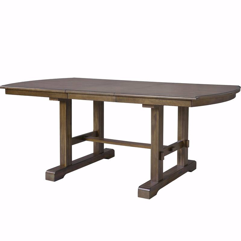60" to 78" Expandable Wood Table with Removable Leaf