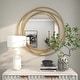 preview thumbnail 28 of 32, Stylish Metal Wall Mirror with Overlapping Circles and Foiled Finish - Gold or Gray