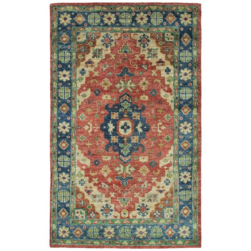Atiqa Collection Rose Rectangle Indoor Area Rug - 5'6" x 8'6"