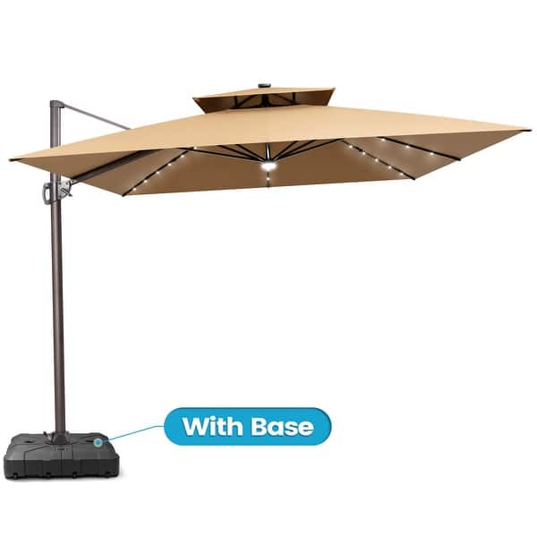 coolaroo offset patio umbrella Coolaroo 8 Foot Square Contemporary Market Umbrella