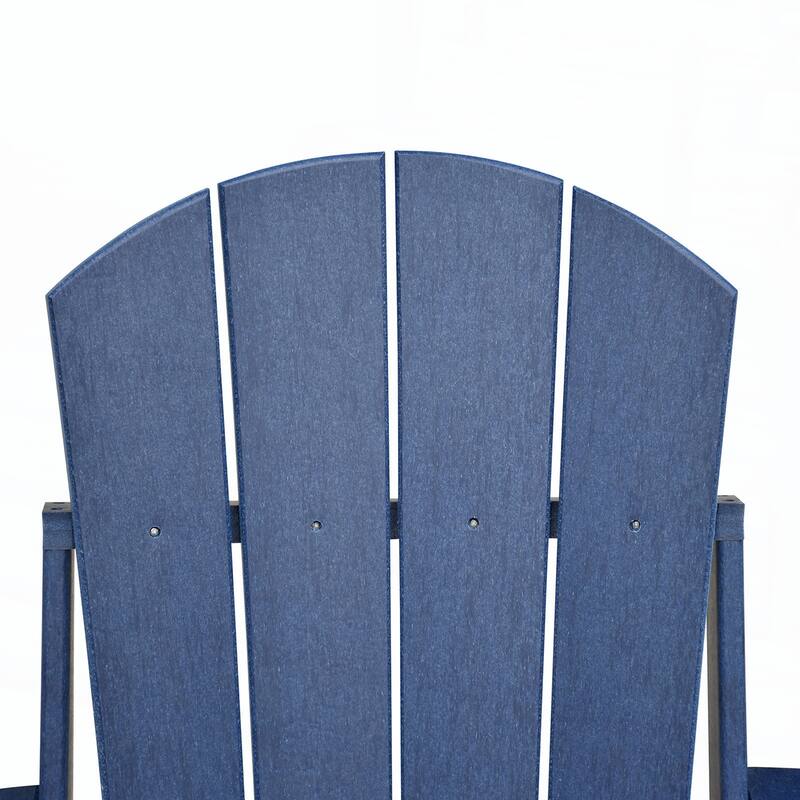 Folding Outdoor Adirondack Chair,HDPE All-weather Fire Pit Chair