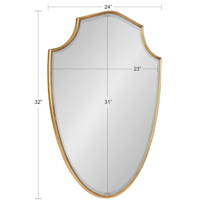 Kate and Laurel Caskill Framed Shield Wall Mirror