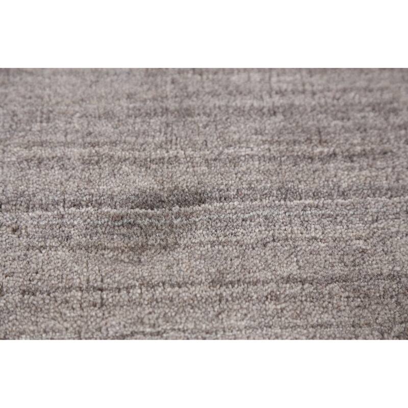 Hand Knotted Oriental 100% Wool Carpet Tribal Animal Pictorial Greys & Charcoal Gabbeh Area Rug - 9' 9'' X 8' 2''