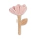 preview thumbnail 1 of 3, Violet Floral Plush Baby Rattle Toy