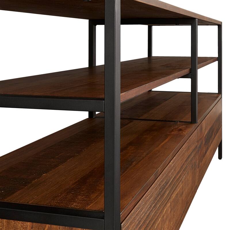 Corey Rustic Brown TV Stand Console Tables by iNSPIRE Q Modern
