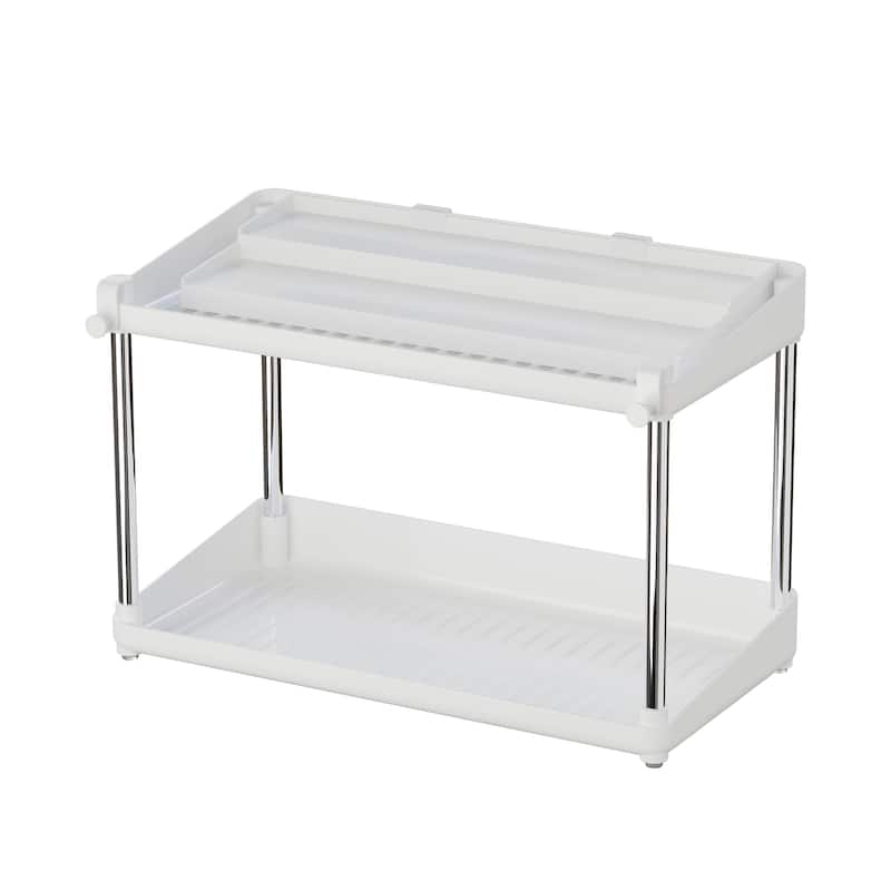 Two Tier Shelf Spice Rack Organizer