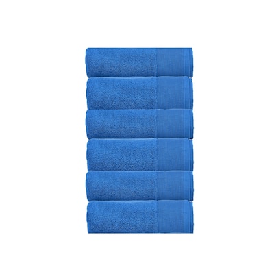 Fabstyles Camelot Face Towel Zero Twist 600 GSM Cotton Set of 6 - 13"x13"