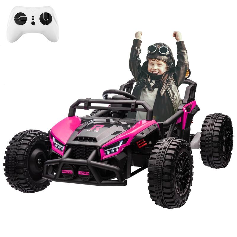 24V Ride on UTV,130w Electric Powered UTV - Pink