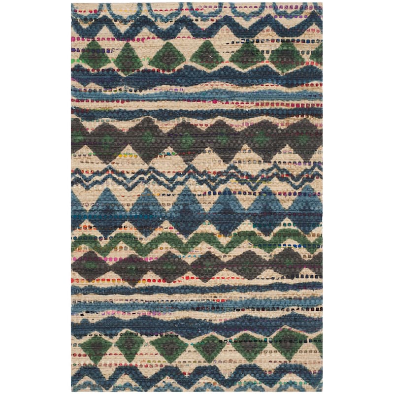 SAFAVIEH Handmade Cedar Brook Diamantina Modern Cotton Rug