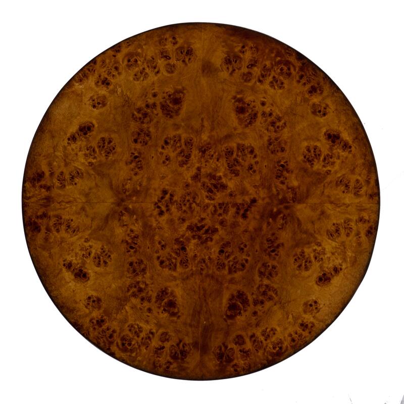 Holdin Round Burl Wood 18"W Side Table