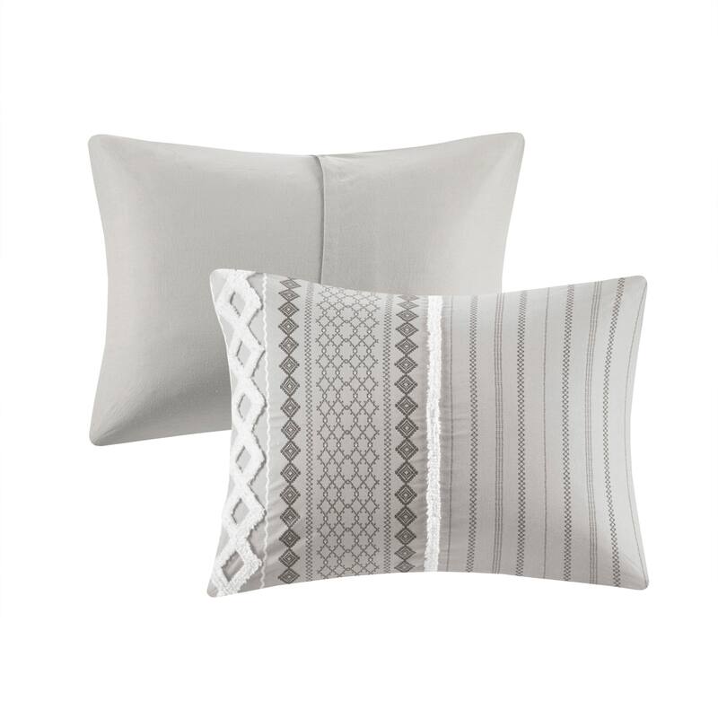GDF Studio - Imani Cotton Printed Comforter Set with Chenille Detailing
