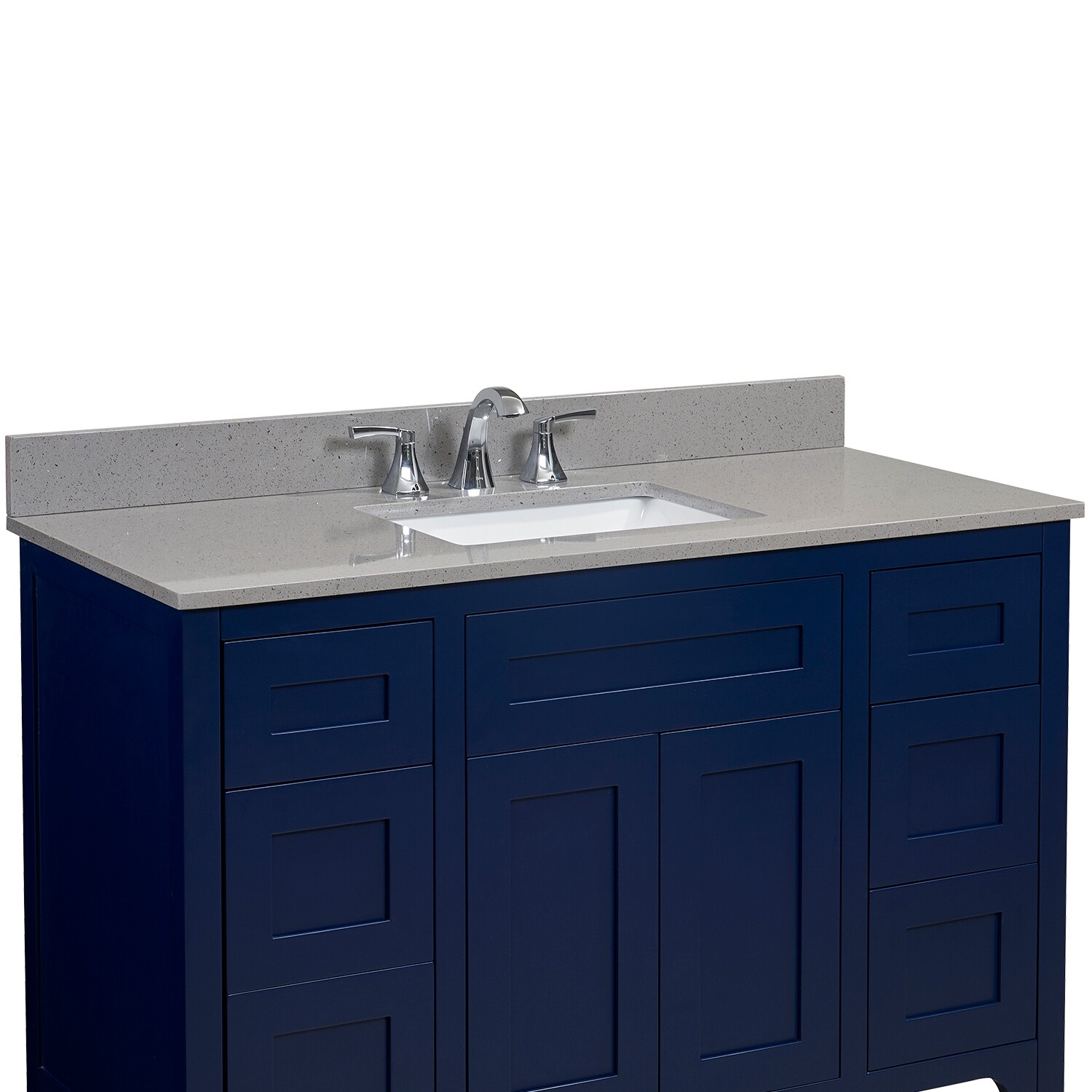 Altair Design Imperia 49 In Mountain Gray Bathroom Vanity Top With White Sink Altair Design Imperia 49 In Mountain Gray Bathroom Vanity Top With White Sink