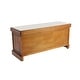 preview thumbnail 4 of 56, Brown Wood Storage Bench with Upholstered Seat - 42 x 15 x 20