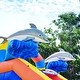 preview thumbnail 2 of 3, JumpOrange 14' Dolphin Splash Commercial Grade Inflatable Water Slide with Air Blower, 100% PVC VINYL, Outdoor Play
