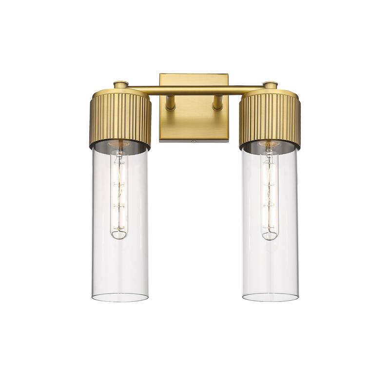 Innovations Lighting Bolivar - 2 Light 12" Wall-Mounted Sconce - Clear/Matte Black