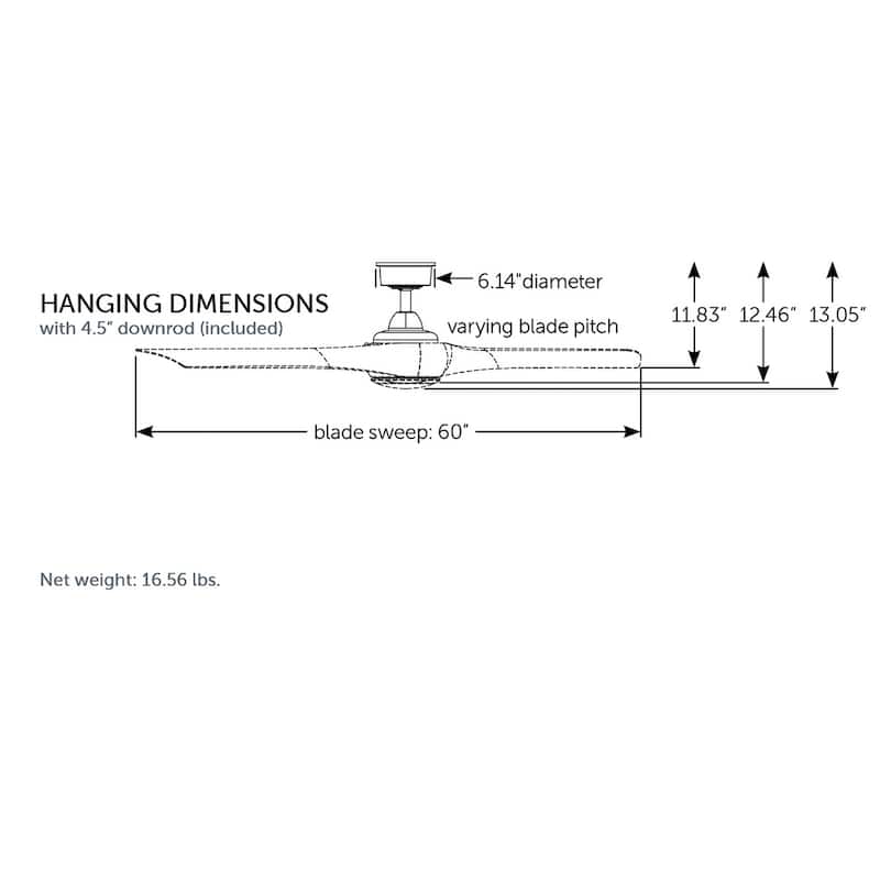 Fanimation Wrap Custom Indoor/Outdoor Ceiling Fan DC Motor - Black