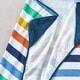 preview thumbnail 3 of 2, Style Quarters hooded towel-stripe