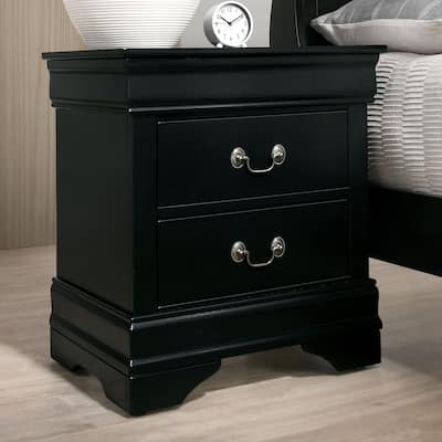 Lavina Transitional Wood 2-Drawer Nightstand by Furniture of America